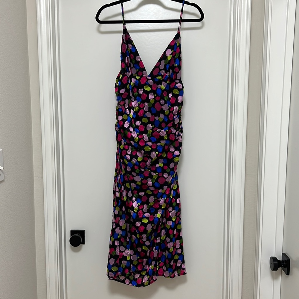 Colorful Polka Dot Cocktail Dress